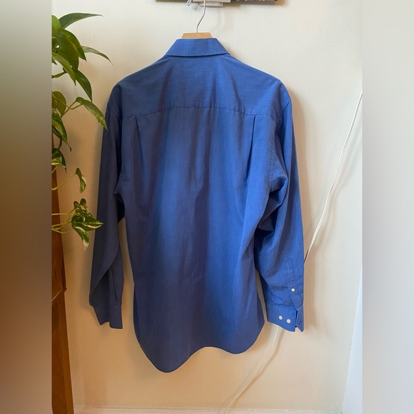 90s Christian Dior Men’s Button Down neck size 15.5 - Picture 3 of 3